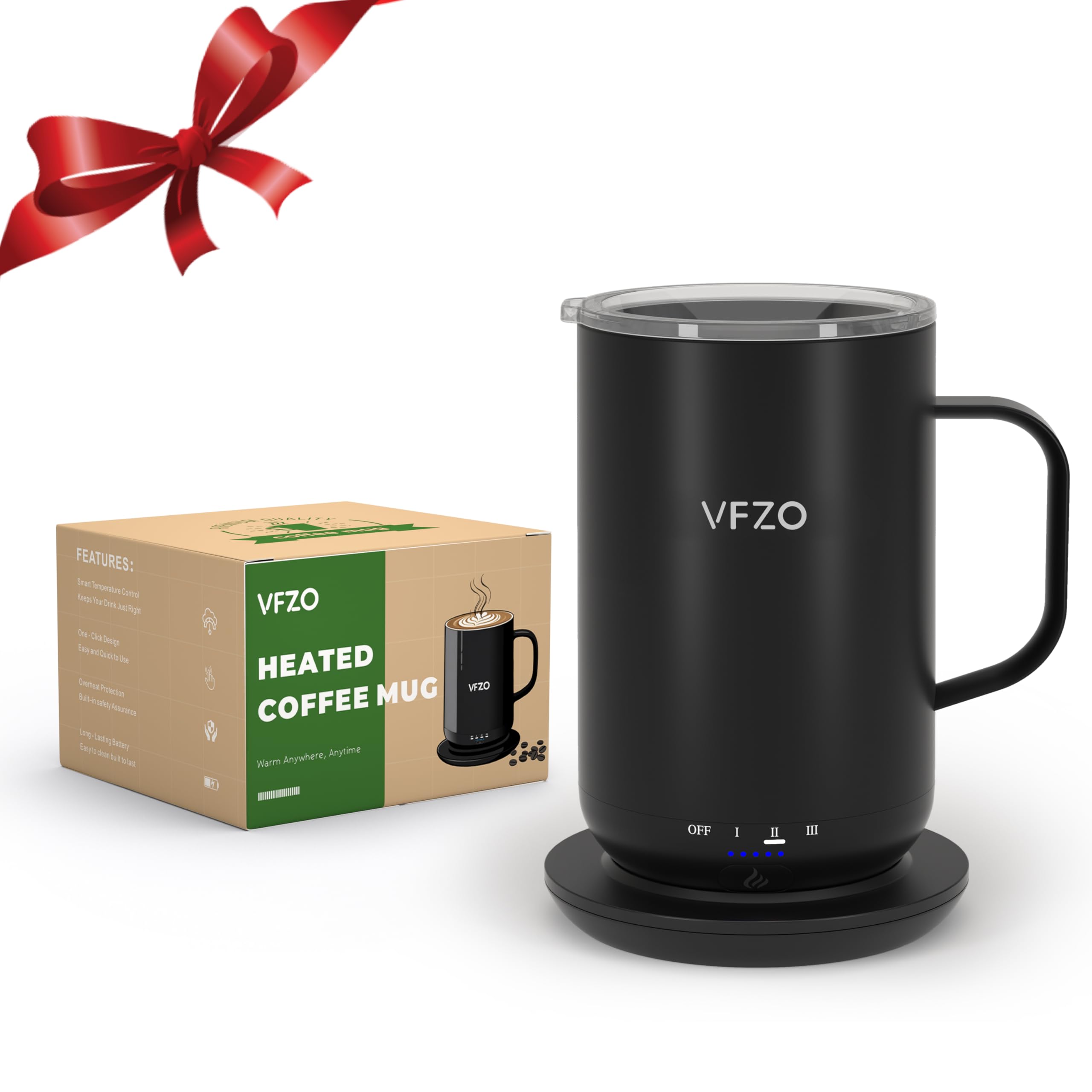 Amazon.com: VFZO Self Heating Coffee Mug,High-Capacity- 18 oz, 180
